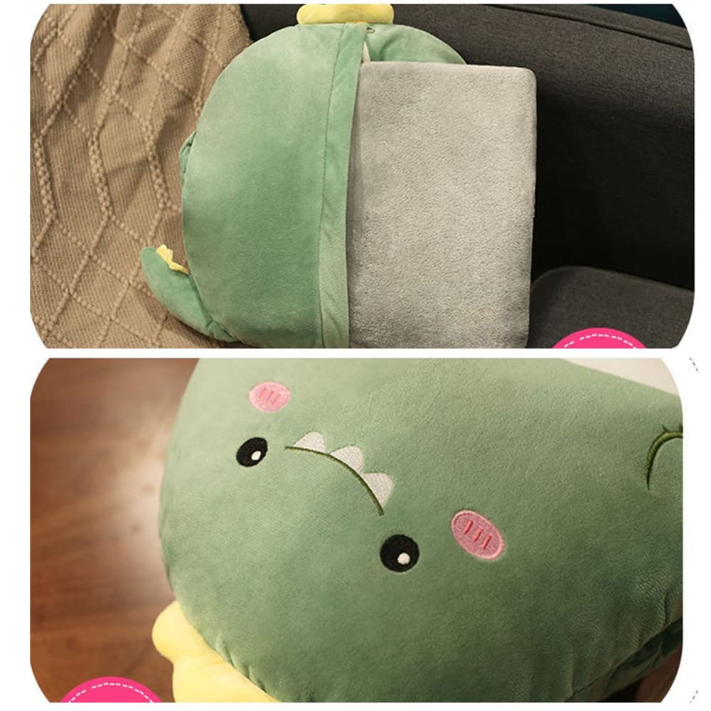 Couverture et oreiller de voyage, oreiller jouet en peluche 3 en 1, couverture et chauffe-mains, couverture pliable pour la maison, le bureau, la voiture, le canapé (lapin, taille L)