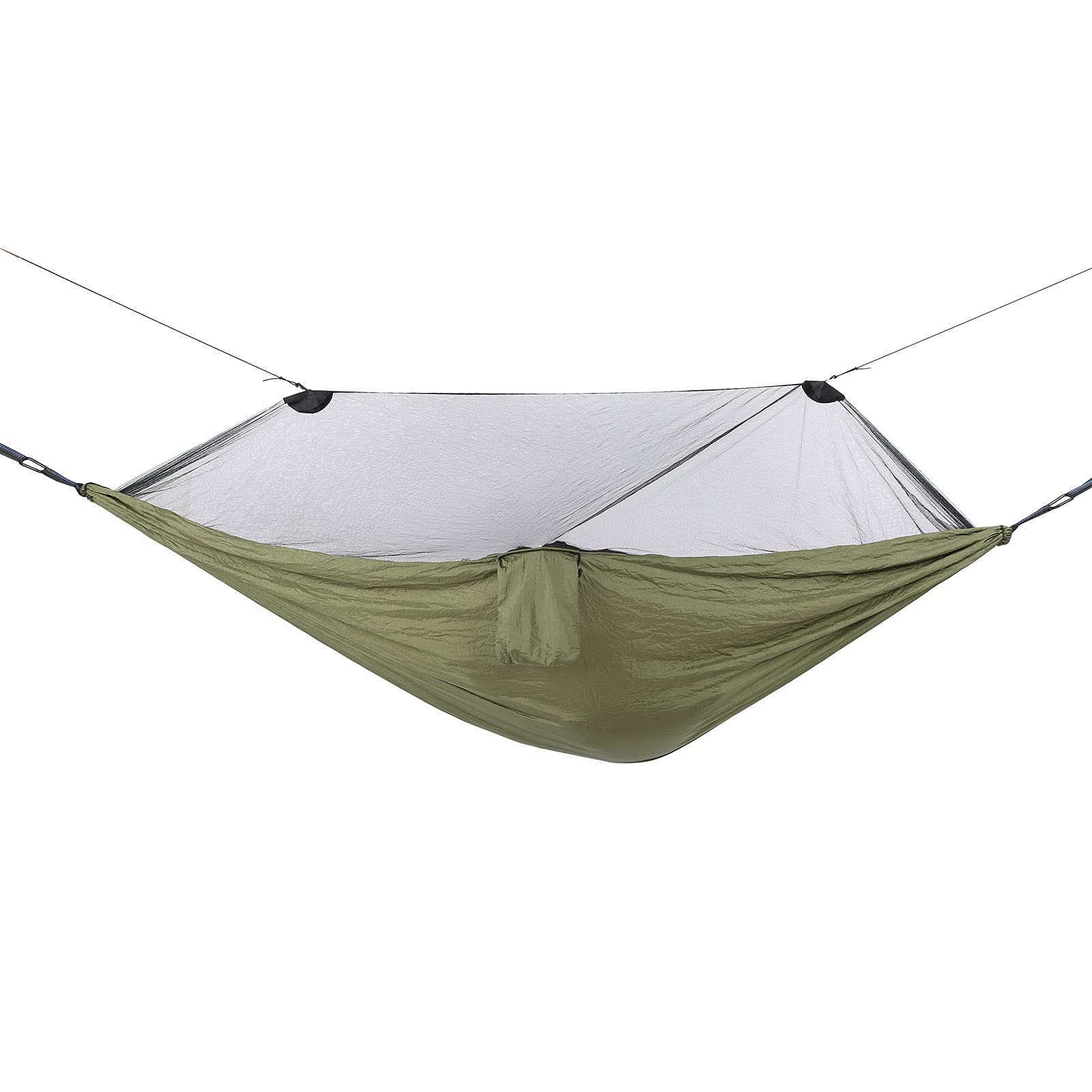 Amaca da Campeggio 280x140 Cm con Rete Antizanzare, Tessuto Leggero in Nylon per Relax All'aperto, 1 unità