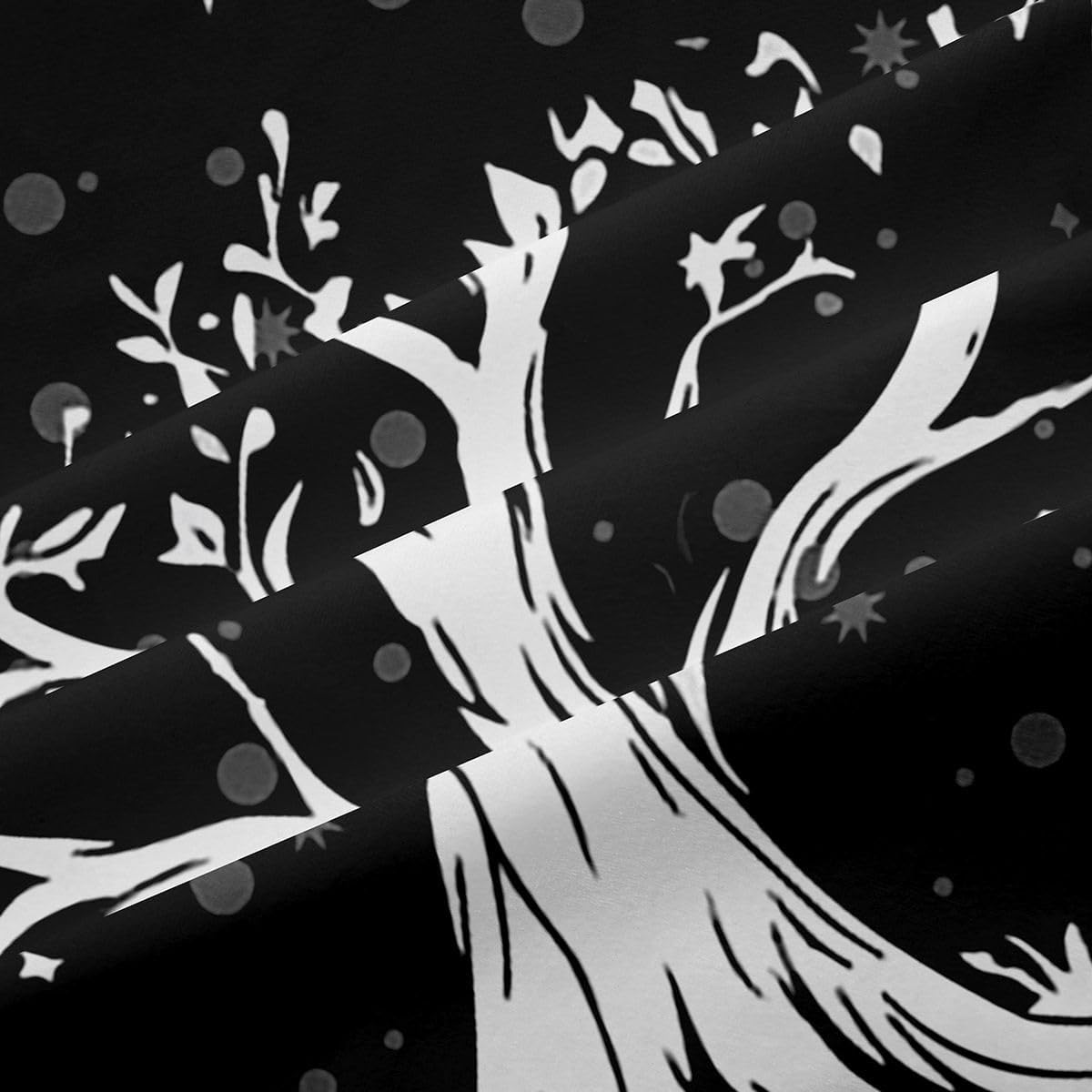 Sun and Moon Blackout Curtains() Bohemian Tree Butterfly Curtain Psychedelic Hippie Darkening Window Dreapes for Bedroom Decor Galaxy Astrology Window Treatments (2 Panels， 52 x 63 Inch)