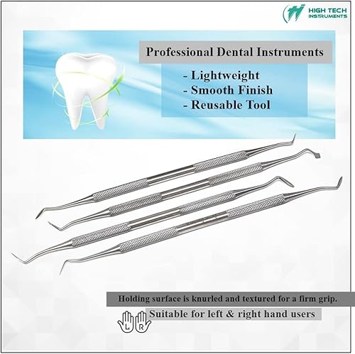 Vista 37 de Juego de 6 instrumentos de llenado de resina compuesta, kits de espátula de llenado dental para reparación estética de resina y preparaciones