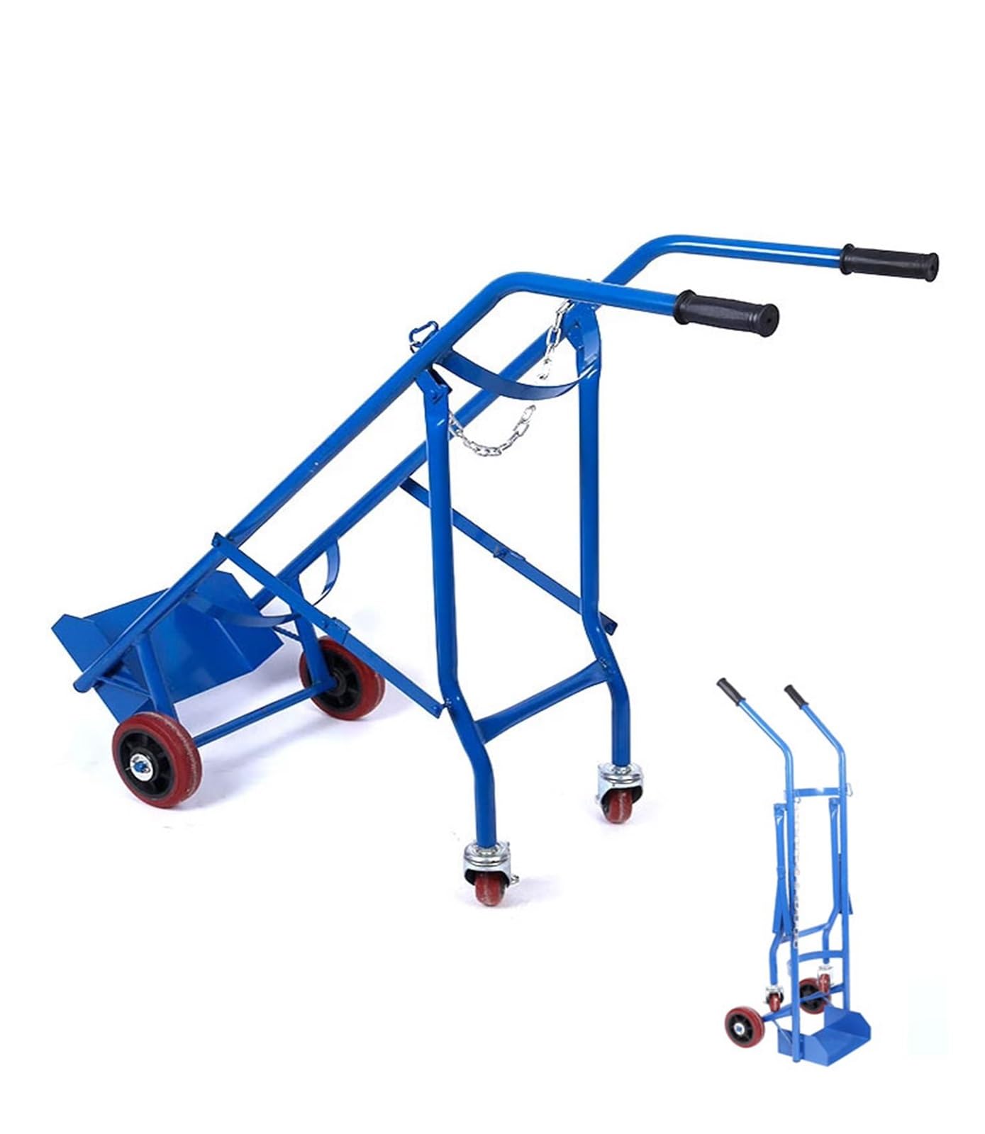 WXPGFEQ Oxygen Cylinder Cart, Heavy Duty Tank Trolley with Wheels for Easy Transport in Hospital, Nursing Home, Home