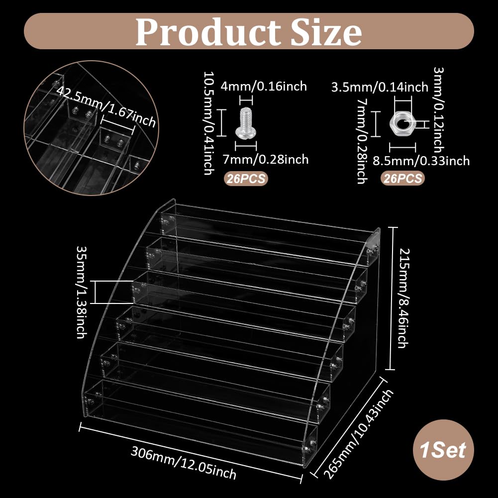 6-stufiger Acryl-Grußkartenständer - Stylische Präsentation Für Karten & Postkarten