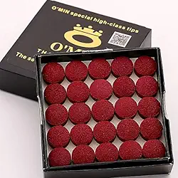 Sola Taco Sinuca Bilhar Omin Red Média 10 mm (caixa 50 und)