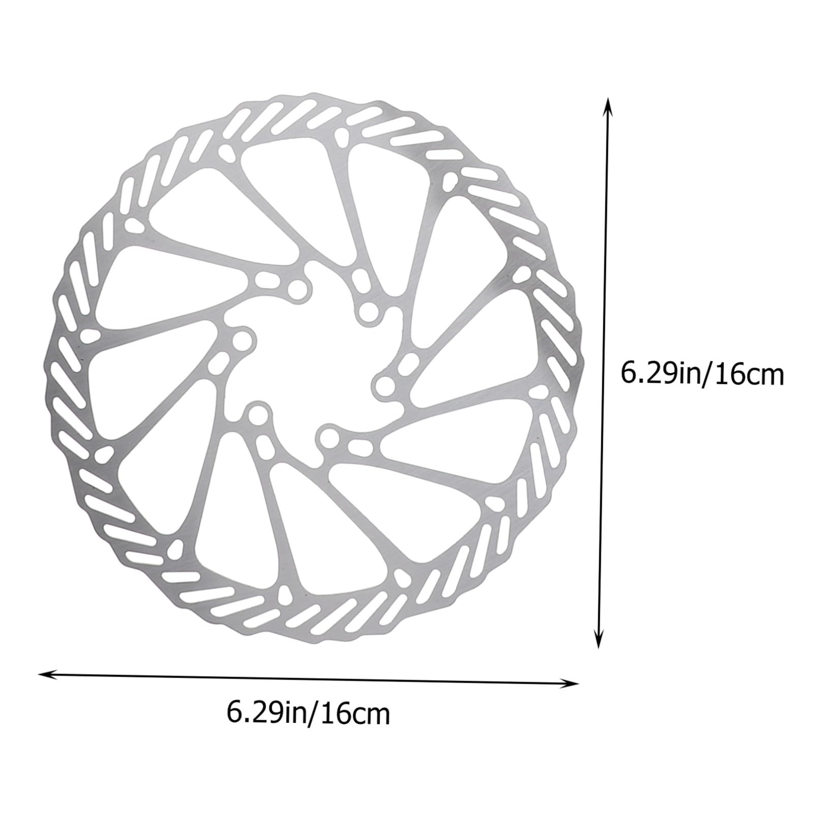 Juego de Frenos de Disco y Soporte Multipunto para Bicicleta Reduce Deformación Diseño Hueco Oblicuo Plástico Resistente y Evacuación Rápida de Agua para Ciclismo