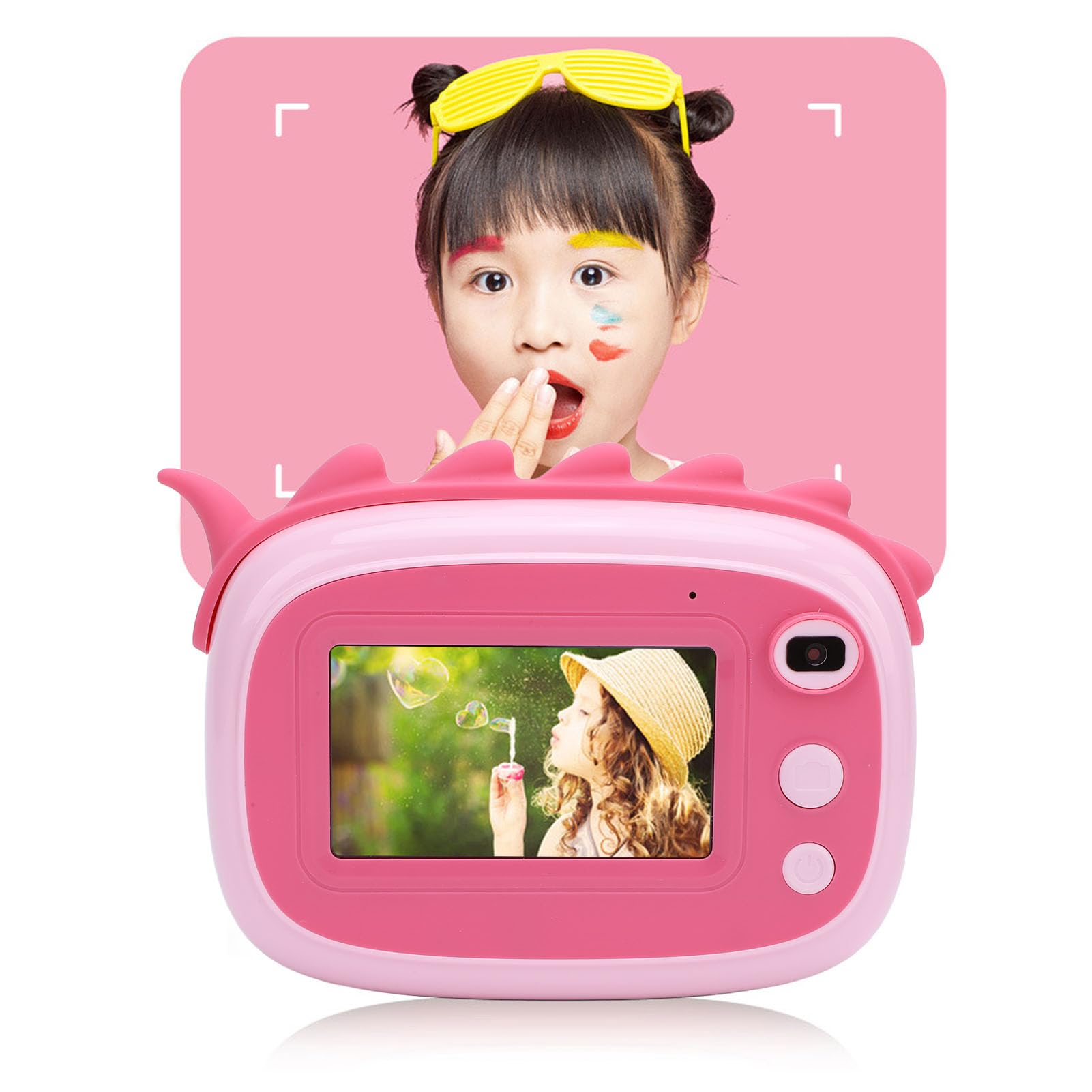 Fotocamera a Stampa Istantanea, Fotocamera Digitale per Selfie con Doppio Obiettivo Anteriore Posteriore, Fotocamera Digitale 1080P 48MP con Touch Screen IPS da 3 Pollici, Regali