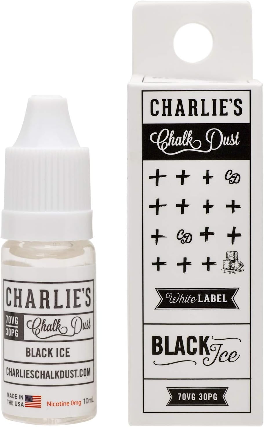 Amazon Charlie's Chalk Dust(チャーリーズチョークダスト) ベイプ リキッド ホワイトレーベル ブラックアイス
