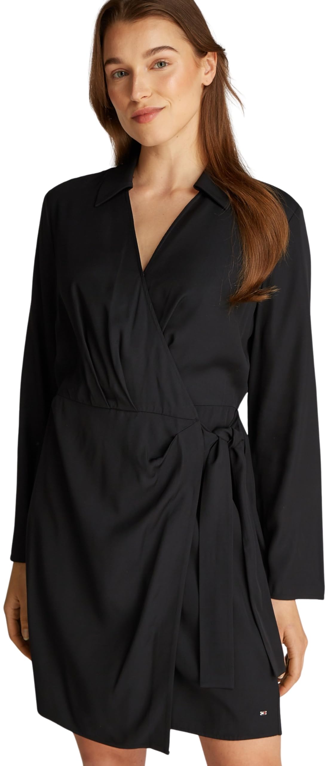 Tommy Hilfiger Vestido Mujer Fluid Short Envolvente