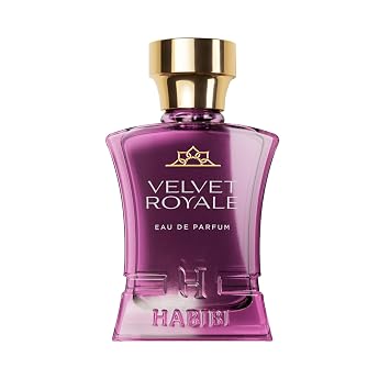H HABIBI Velvet Royale Arabian Perfume for Women 2.5 oz 75ML Long Lasting Womens Fragrance, Fruity Floral Scent with Plum, Violet, Vanilla & Oud Notes