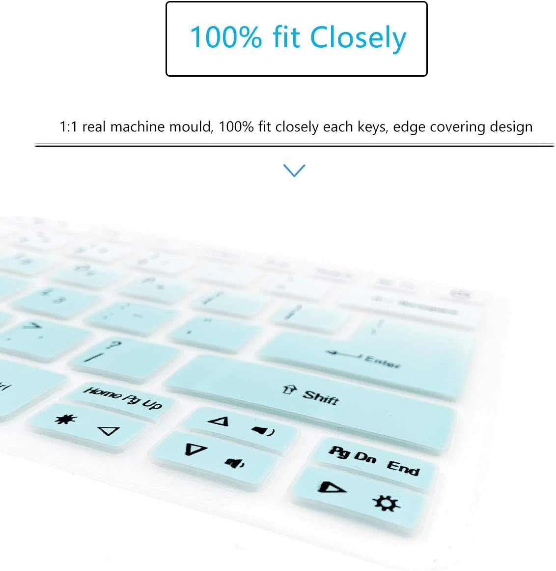 Keyboard Cover for Acer Swift 3 SF314-43/42 SF314-59/53/54/55/55G/56/57 14" |Swift 5 SF514-51/52T/52TP/53T/54T |Swift 1 SF113-31 SF114-32 |Acer Spin3 SP314-51/52/53GN/54N |Spin 5 SP513-52N/53N/54N MINTGREEN image 6 of 6 B07M6C3NMG