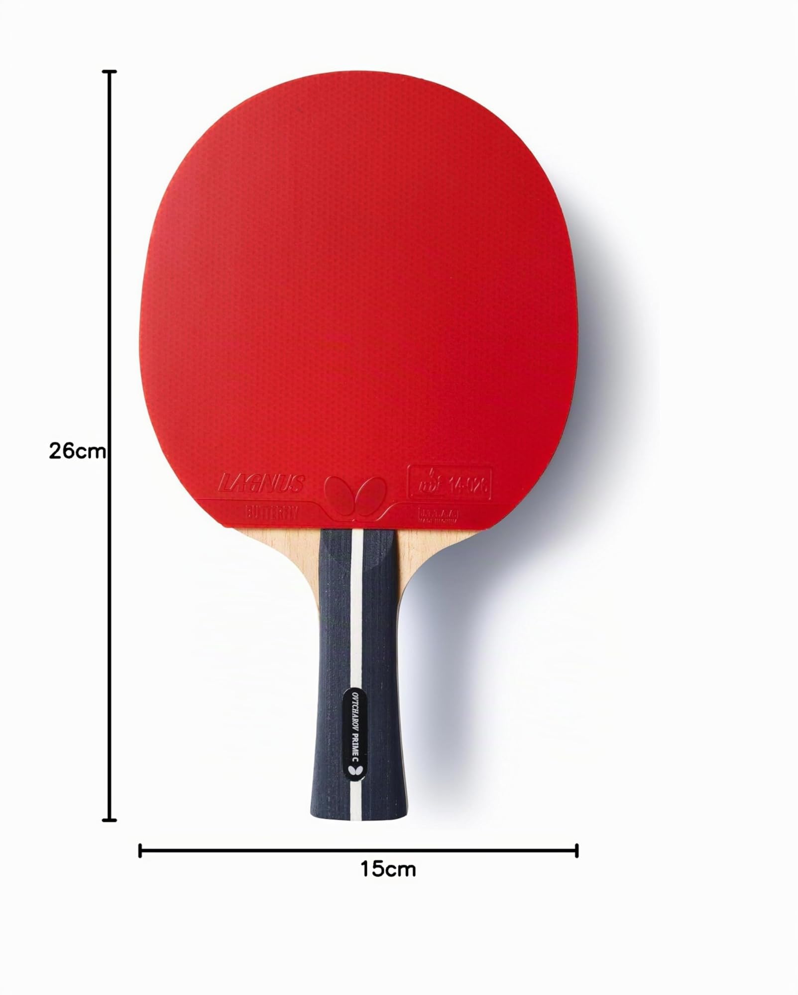 Butterfly Serie di racchette pronte Ovtcharov | Racchetta da tennis professionale per giocatori di ping-pong ambiziosi | approvazione ITTF per competizioni | rivestimenti estremamente