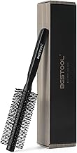 BESTOOL Small Round Brush for Short Hair, Quiff Roller Round Brush for Blow Drying, Ideal for Slick Back, Pony and Men's Beard, Professional Styling Brush for Straightening