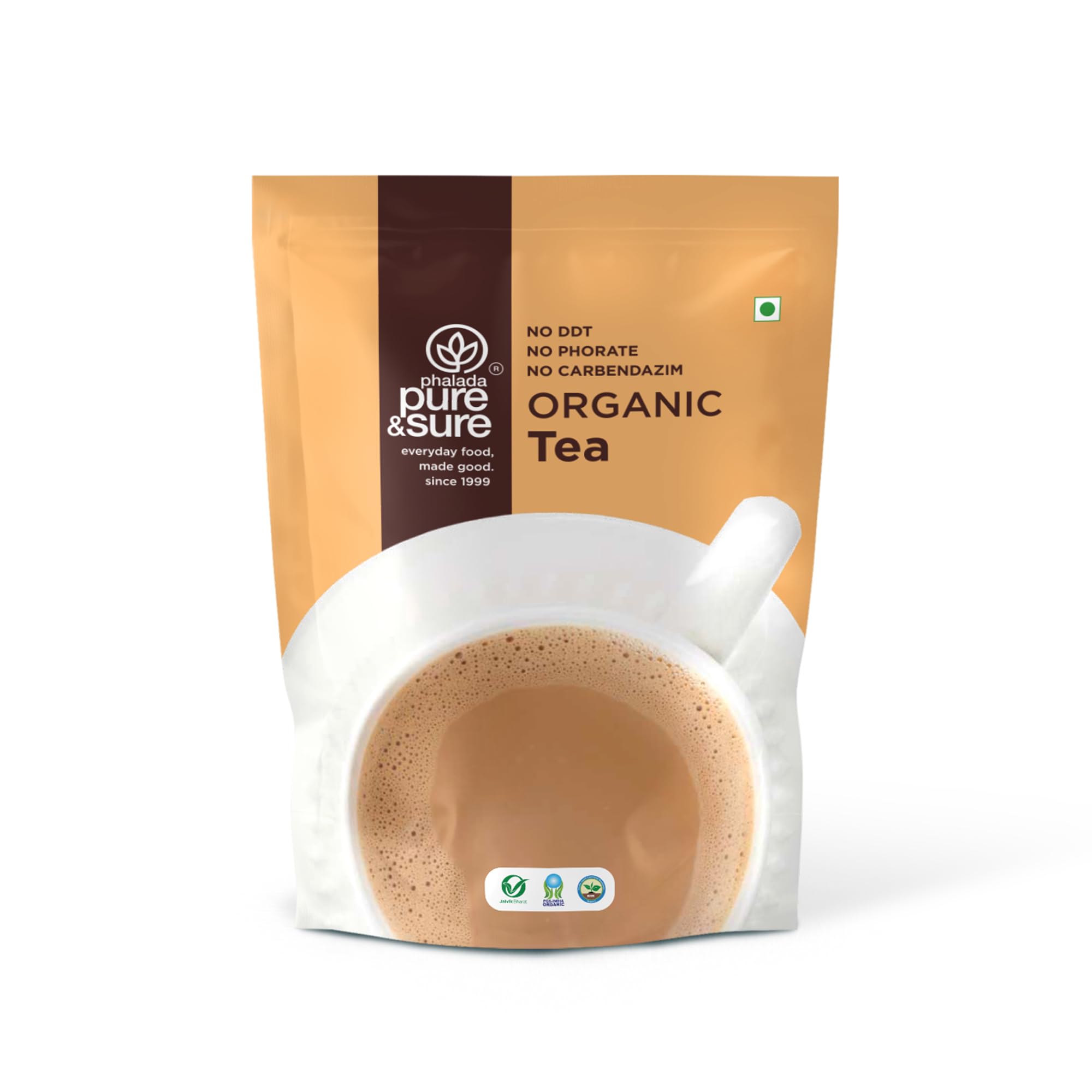 Pure & Sure Organic Black Tea Powder | 100% Certified Organic Assam Leaves | Steam-Sterilized | Sustainably Sourced | 250 g