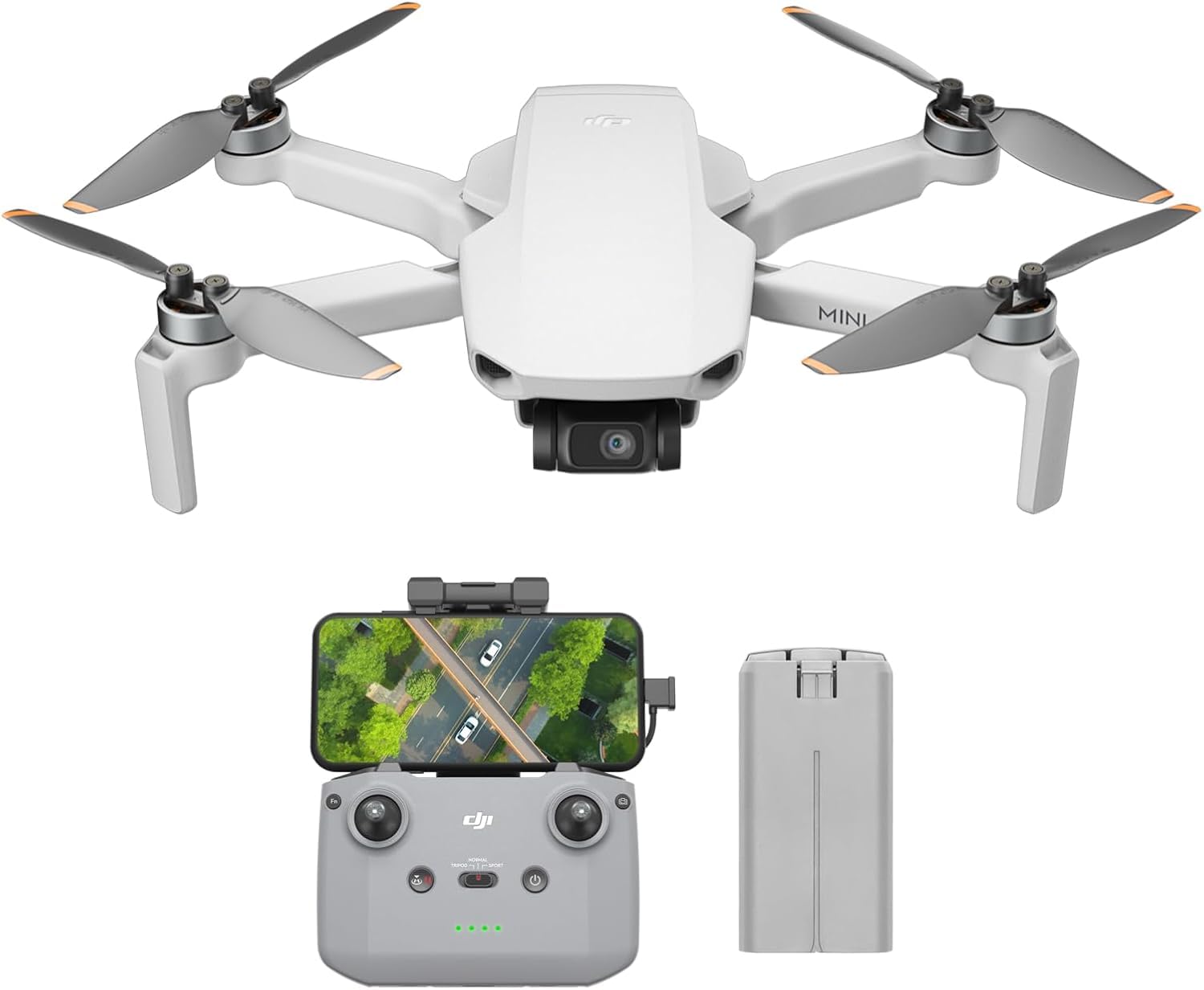 DJI Mini 4K, 4K UHD Camera Drone for Adults, Less than 249g, 3-Axis Stabilization, 10km Video Streaming, Auto Return, 1 Battery for Max Flight Time of 31min
