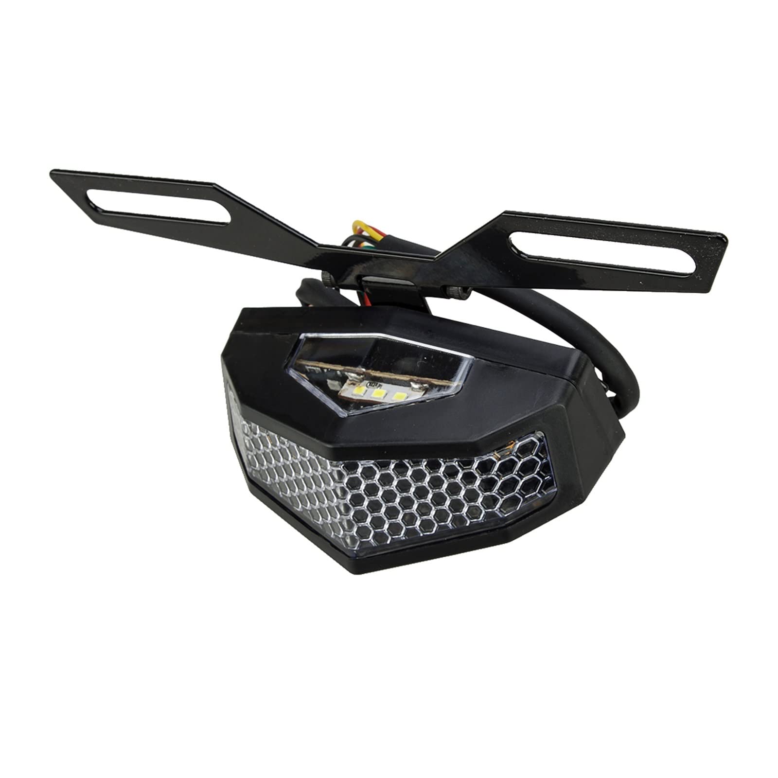 Clignotant Clignotants Universel Stop Frein Feu Lampe Clignotant Intégré DRL Support De Plaque D'immatriculation Pour Moto Dirt Bike ATV