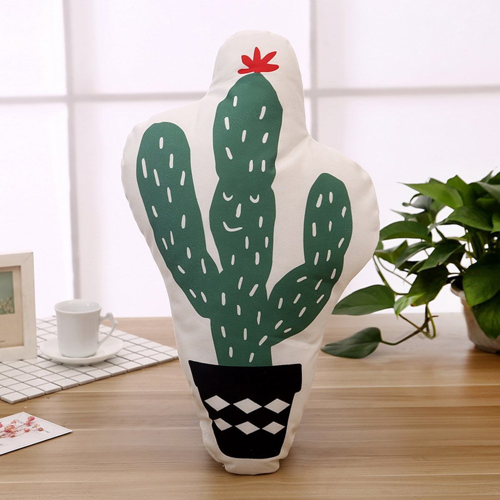 Fresh Cartoon Cactus Pillow Hugging Office Waist Pillow Cushion Comfort Home Decoration