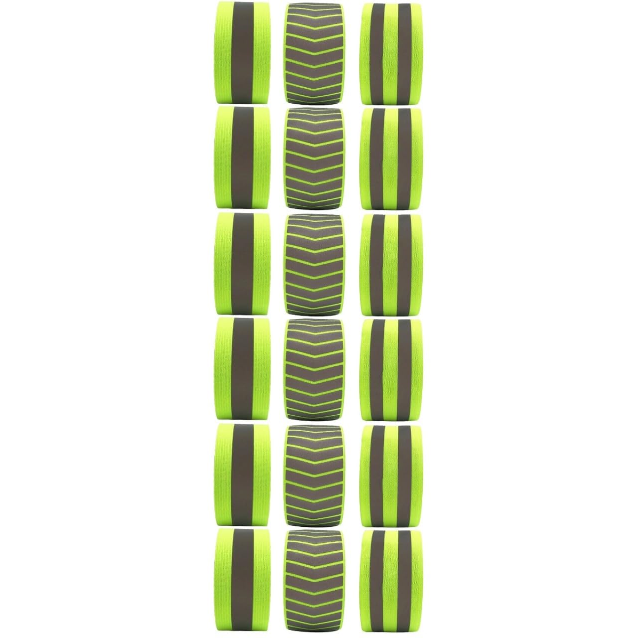 Toddmomy Bracelet Réfléchissant Réchauffeurs Titulaires Chemise Haute Visibilité Bandes Sécurité Ajustable Groupe Ceinture De Course Jarretelle Nuit Gilet De Course Green