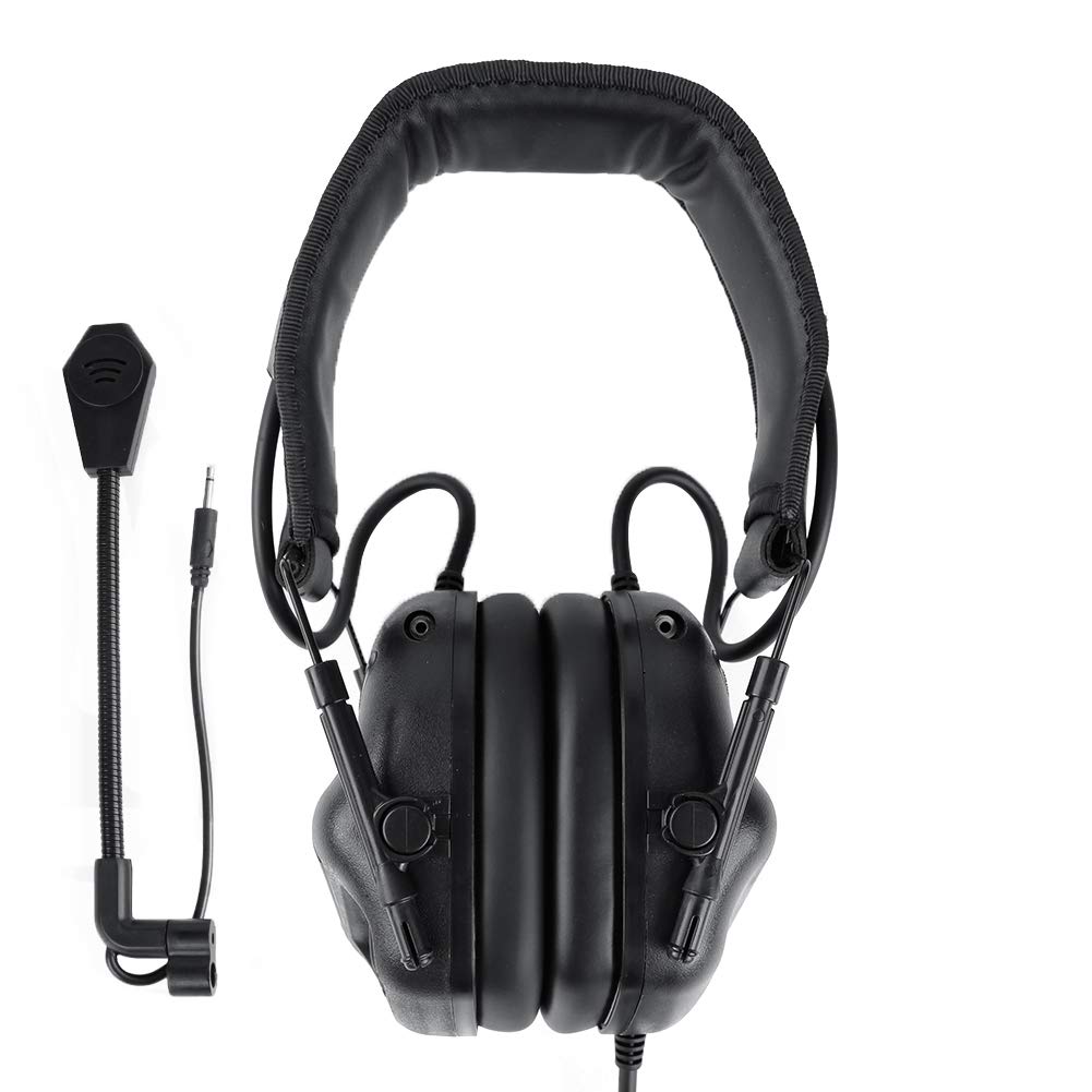 ATAIRSOFT Taktisch Kopfhörer Militärstandard Schießen Ohrenschützer verwendung mit PTT Walkie Talkie Radio Airsoft Taktisch Headset