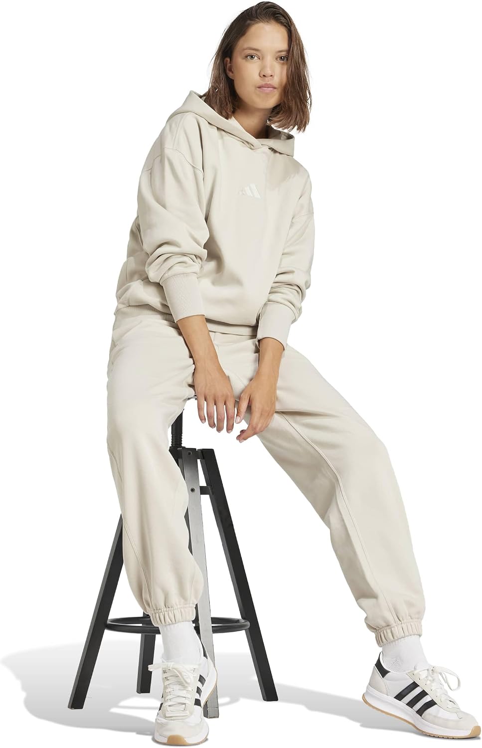 adidas Womens All Season Fleece Sweatpants Casual - Brown
