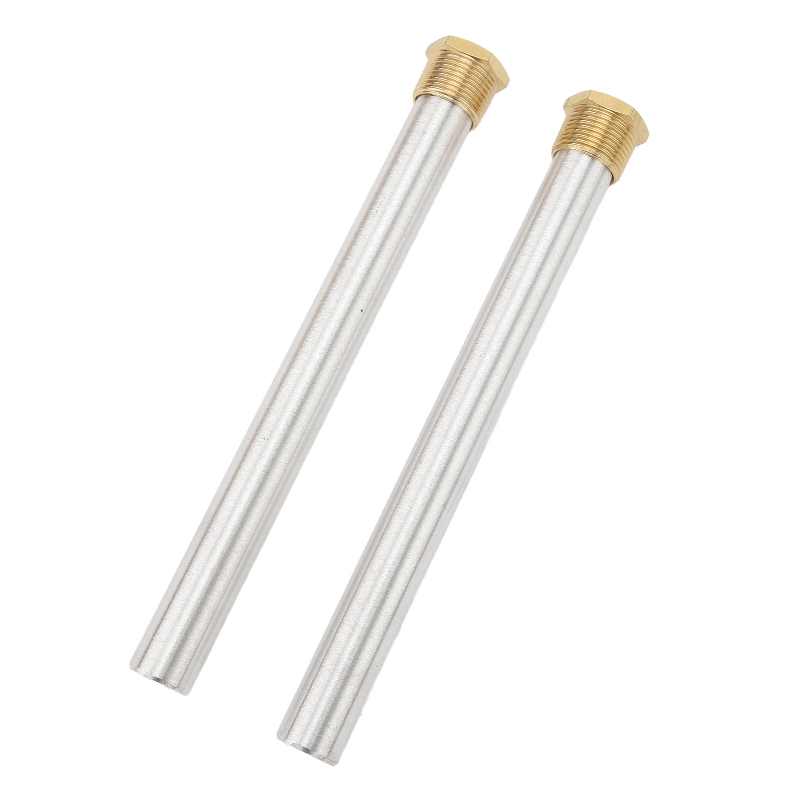 Tige D'anode pour Chauffe-eau, Capuchon en Laiton, Filetage NPT 3/4", Tige en Magnésium de Remplacement pour Banlieue, Lot de 2 Anodes pour une Protection Fiable dans les Chauffe-eau de