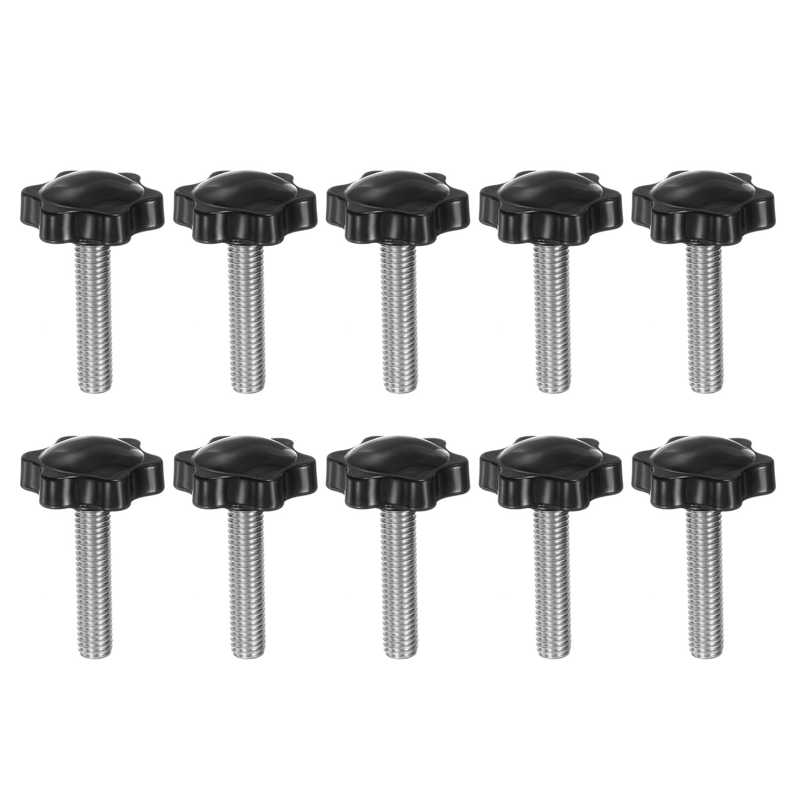 Uxcell 6Pcs M5 X 16mm Star Knobs, Plastic Hex Shaped Clamping Knob Screw Hand - View #9