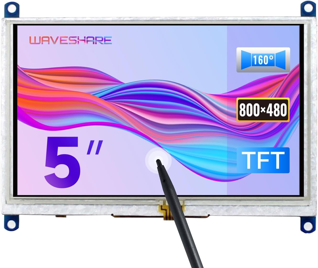 Waveshare 5inch HDMI LCD , Resistive Touch Screen, 800×480 Resolution ...