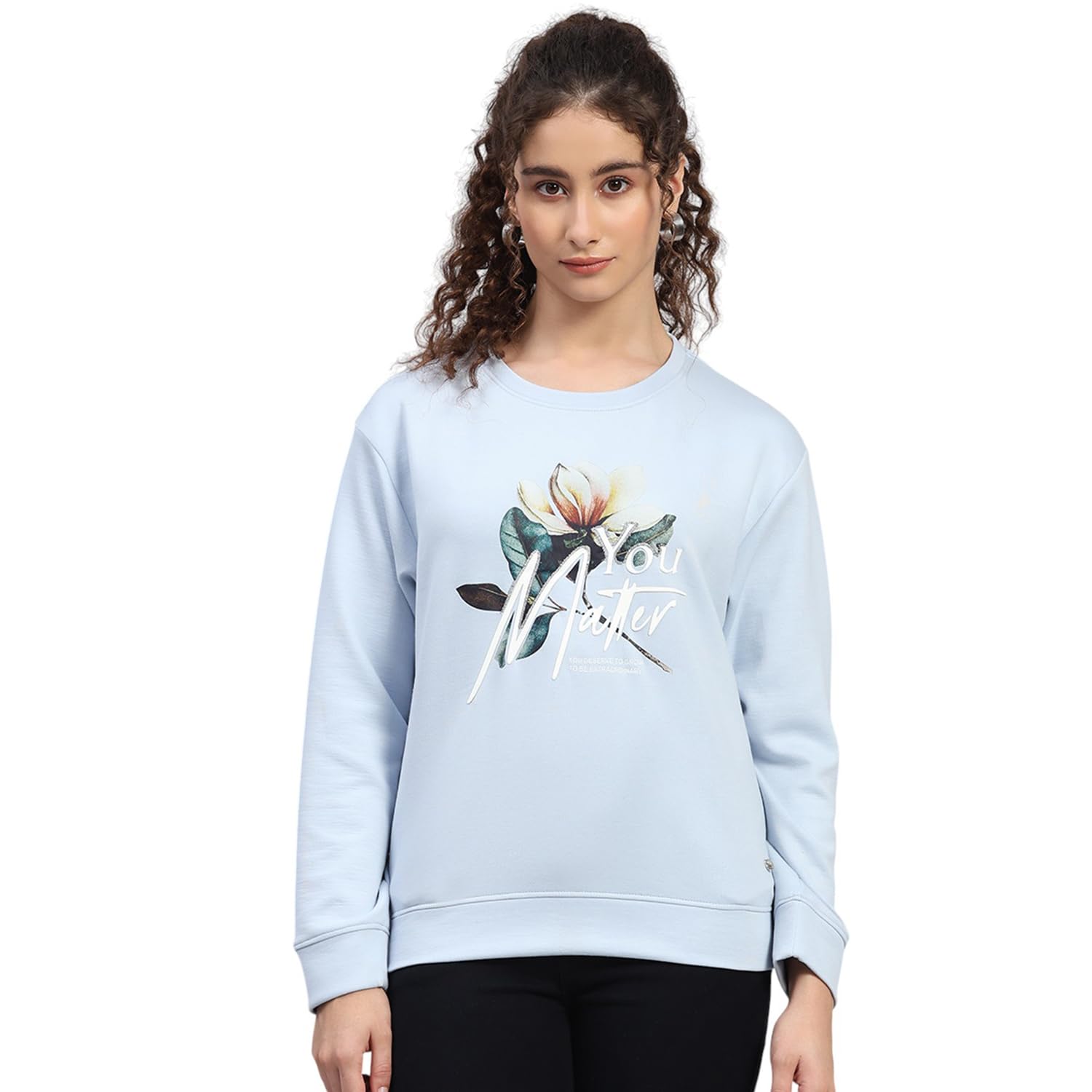 monte carlo Womens Regular Fit Printed Pull On Closure Full Sleeve Winter Sweatshirt |Pullover for Ladies | Soft Comfortable Casual Winter Wear for Women's(Pack of 1)-picture-38