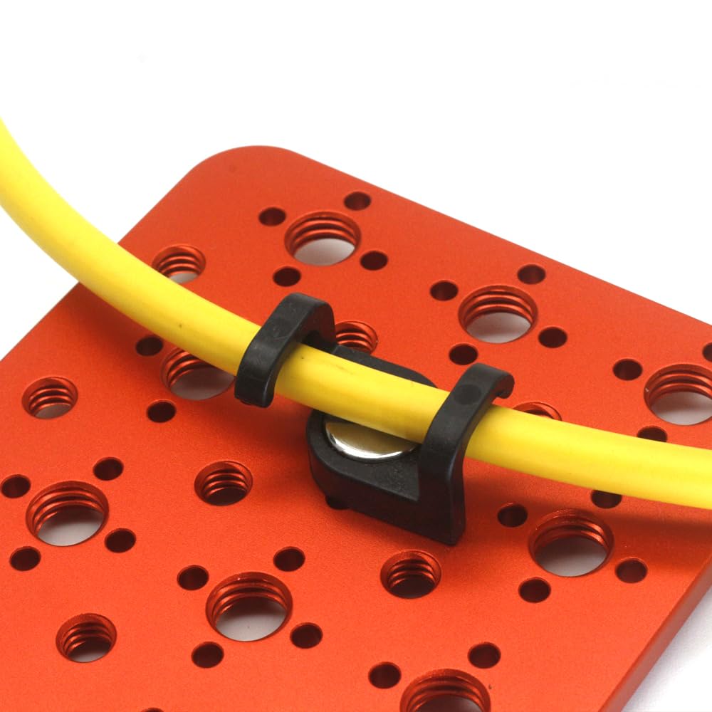 SZJELEN Wire Clip with 3/8 Screw ARRI RED Camera Power Cable Clamp for Fixed Camera Cable (A Black one)