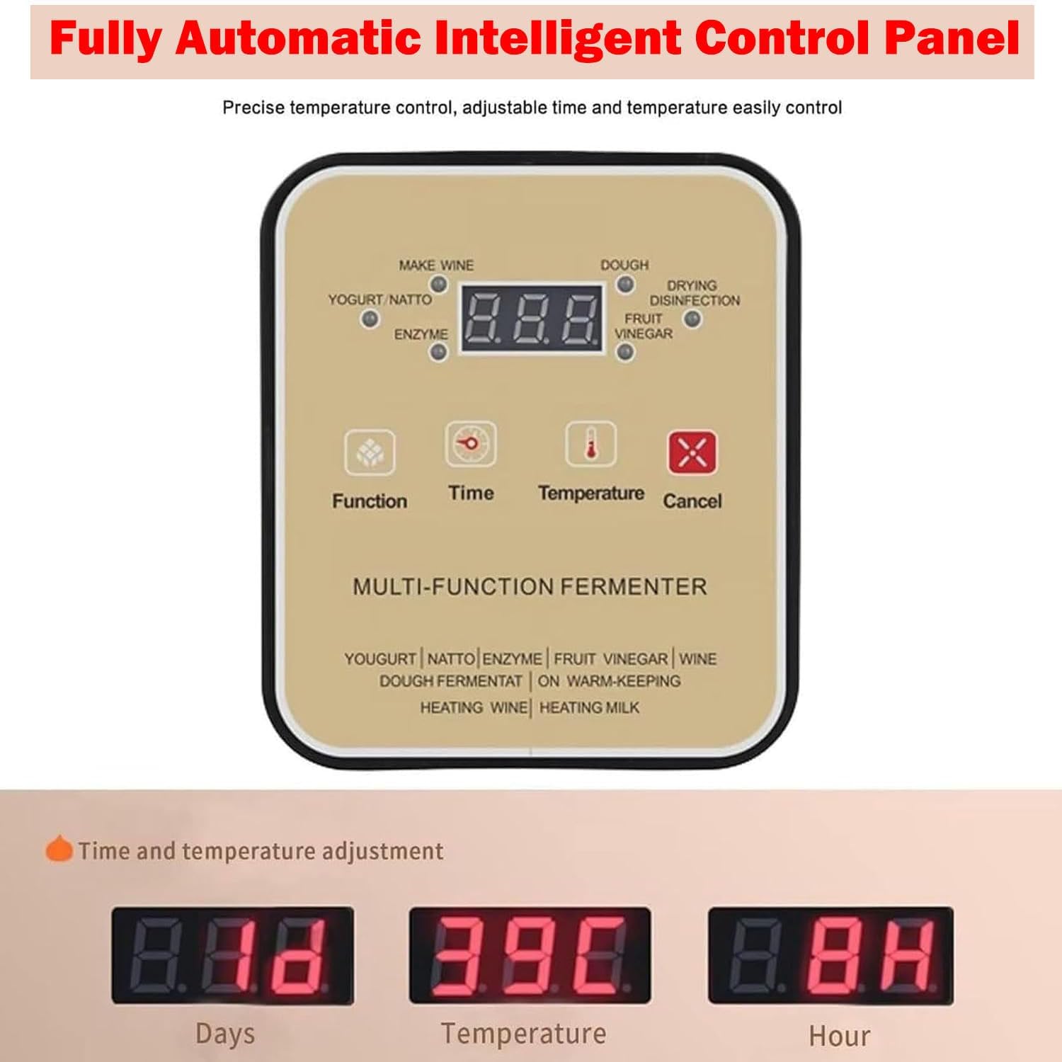 Automatic Digital Yoghurt Maker Machine,Cheese Maker,12/18L Automatic Commercial Fermentation Machine,for Commercial Home Bar,18L