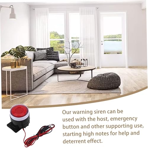 Miniatura 5 de Mini bocina con cable 12V sonido para oficina en casa tienda garaje seguridad advertencia sistema de alarma