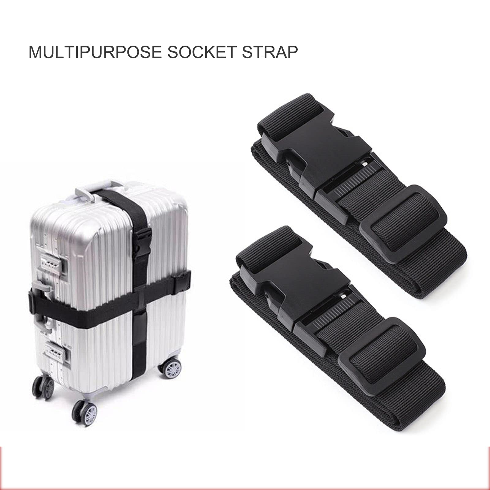 Lot De 4 Sangles De Valise Sangles De Bagage Sangles De Valise