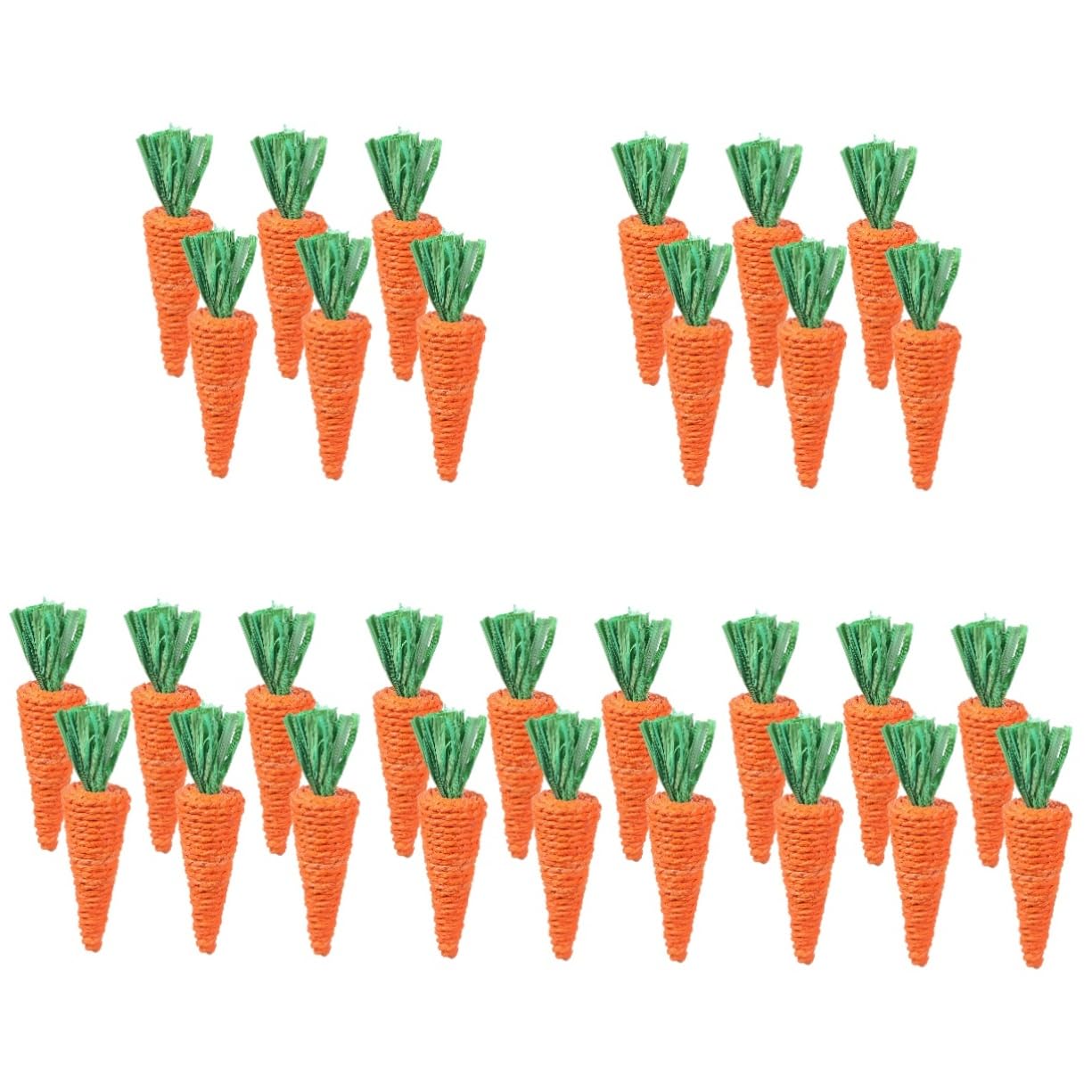 BESPORTBLE 30pezzi Giocattoli Da Masticare Per Piccoli Animali Da Carote Molar Radish Materiale Naturale Per Conigli Cavia e Criceti Sicuri e Resistenti Per Gioco e La Masticazione