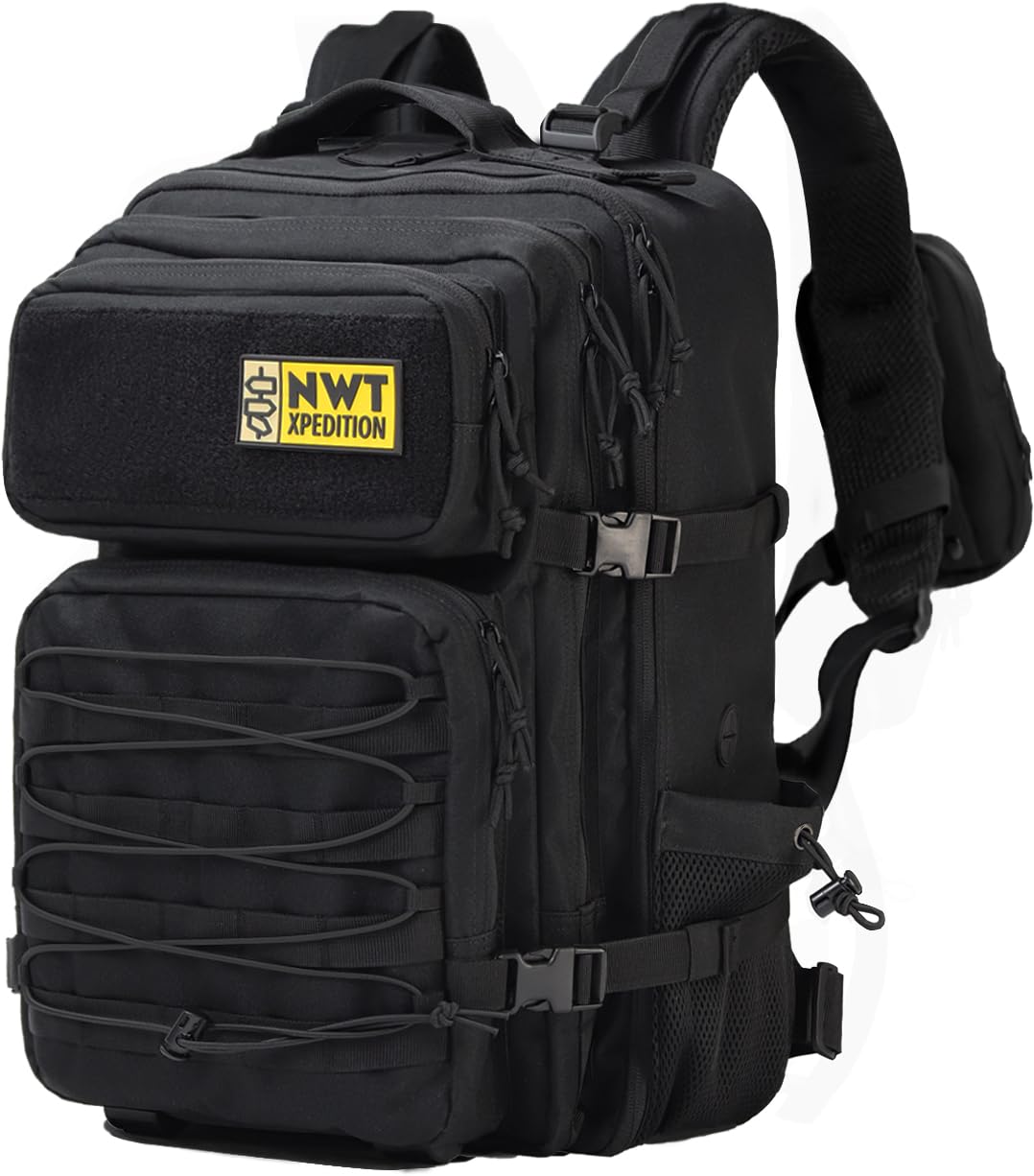 Military Tactical Backpack,Sturdy Work & Molle Laptop Army Pack for Hiking Camping Travel Fishing Gym