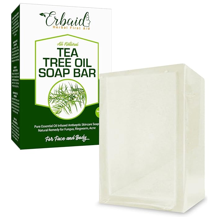 Buy Tea Tree Oil Soap Bar for Face & Body, 4oz Antifungal Antiseptic