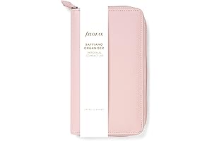 Filofax Saffiano Compact Zip Blush Organizer