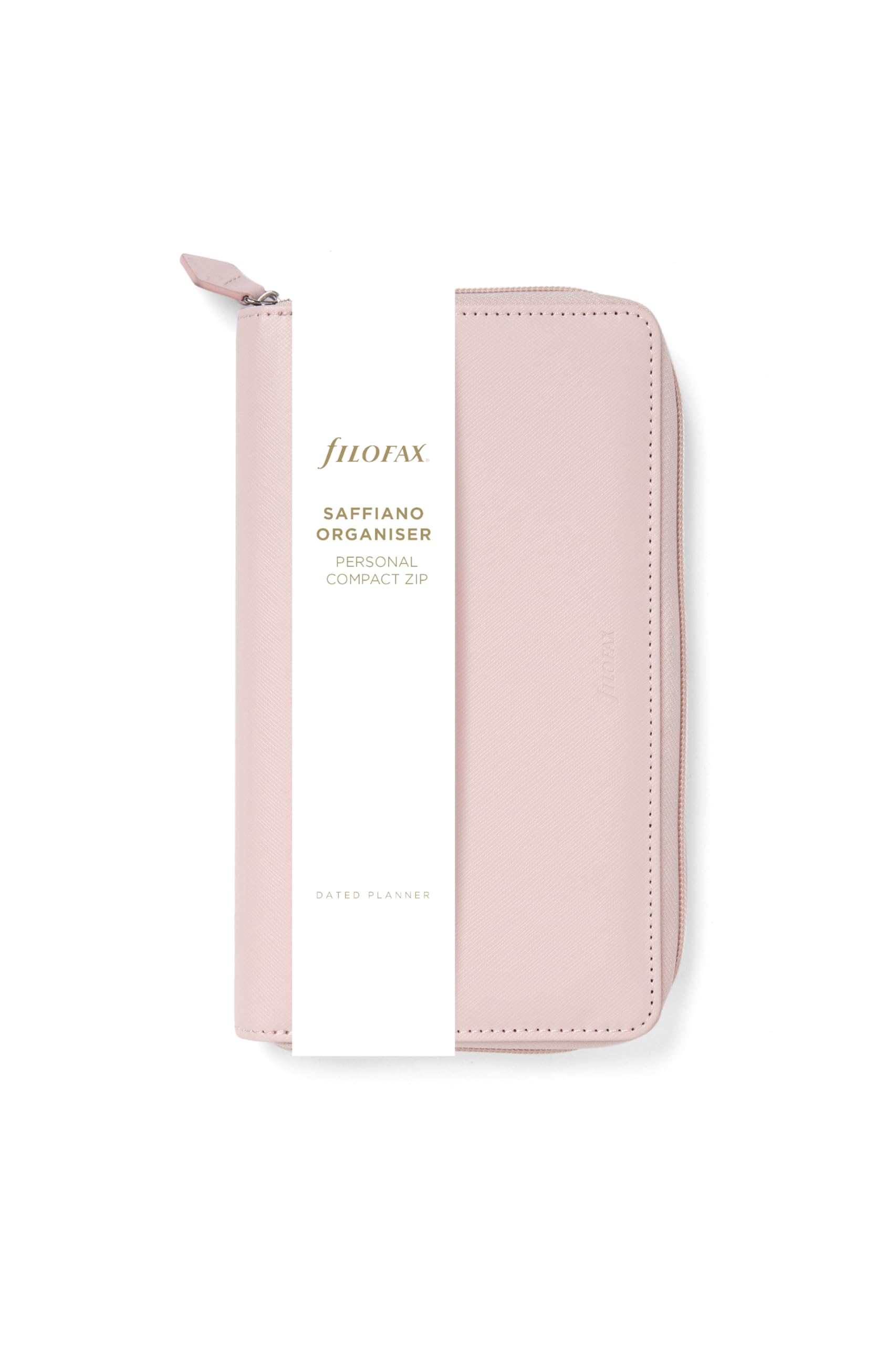Filofax Personal Compact Zip Saffiano organiser - Blush, 95mm x 171mm
