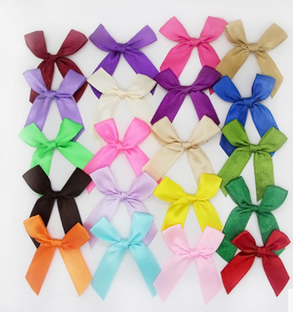 Lot De 10 Nœuds En Mousseline De Soie - 8 X 8,5 Cm - Pour Couture, Décoration De Mariage, Fête, Chapeaux, Cartes, Gâteaux, Bricolage, Cadeau