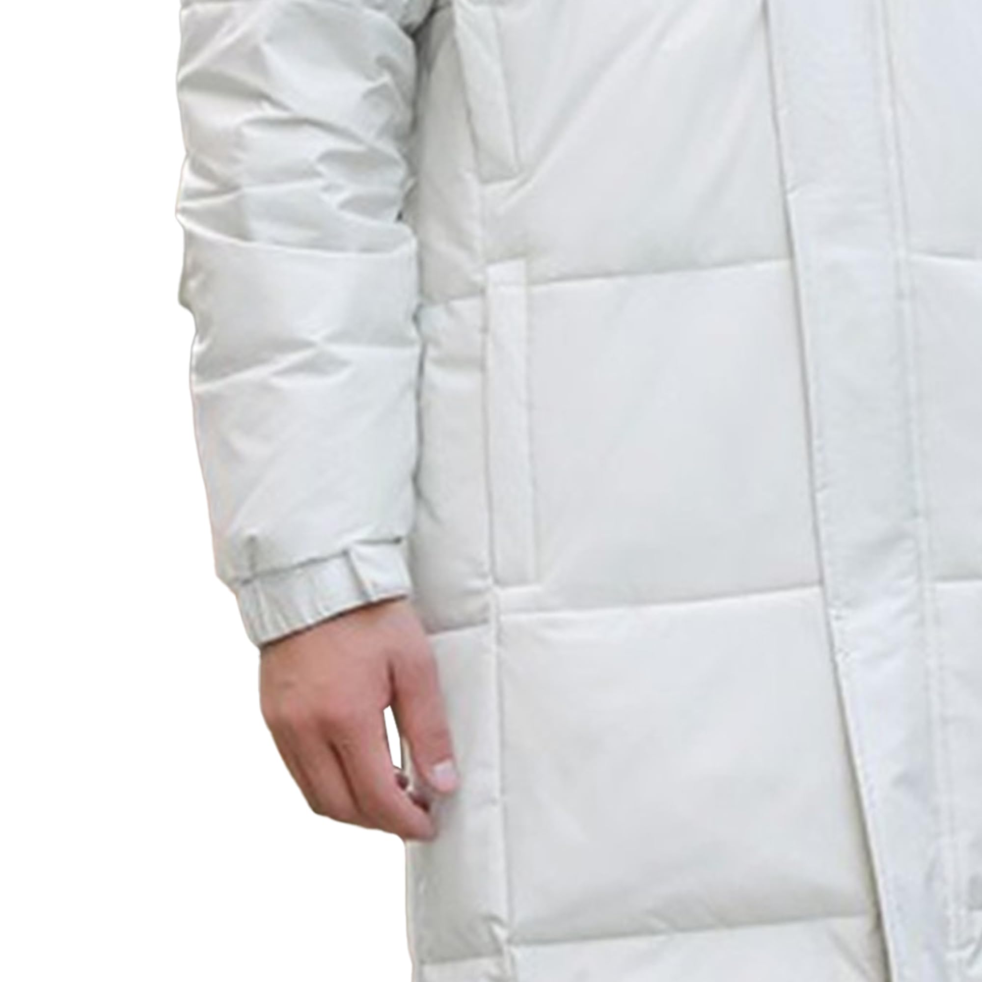 Piumino da uomo lungo con cappuccio più spesso piumino piumino casual caldo piumino parka invernale piumino soprabito