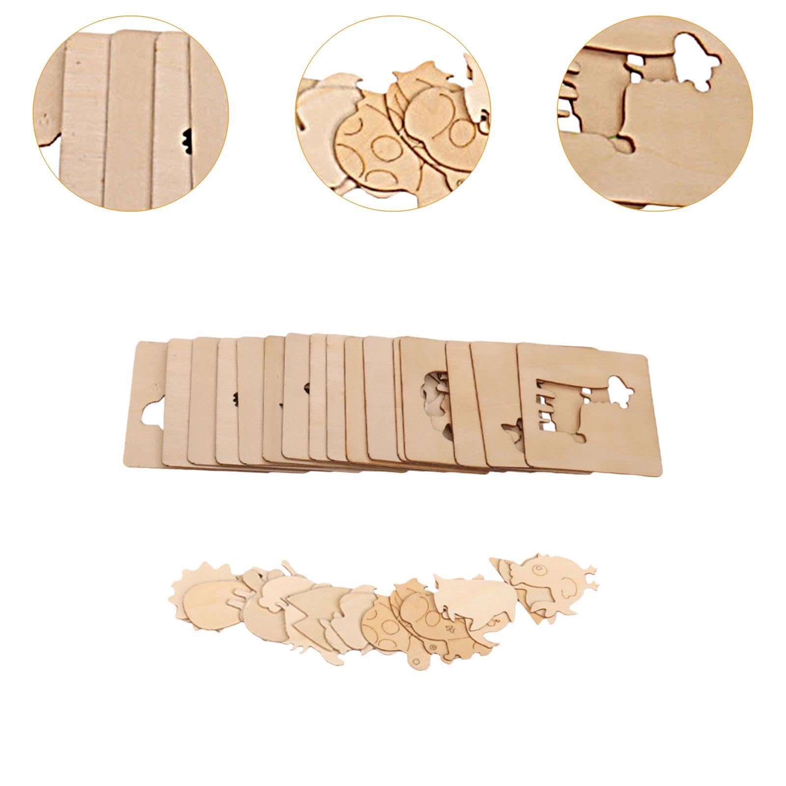 K di stencil da disegno Montessori per bambini modello di ptura fai da te in legno apprendimento giocattoli educativi per bambini giocattoli da tavolo occupati  26