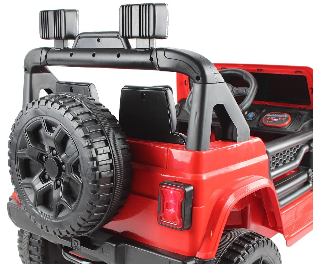 Playhouse Kinder Elektroauto Jep LT Off Road 4x4, 4 Motoren 12V, 12V 9ah, 4 Stoßdämpfer, Eva-Räder, Kinderauto Kinderfahrzeug Elektroauto (2.grün)