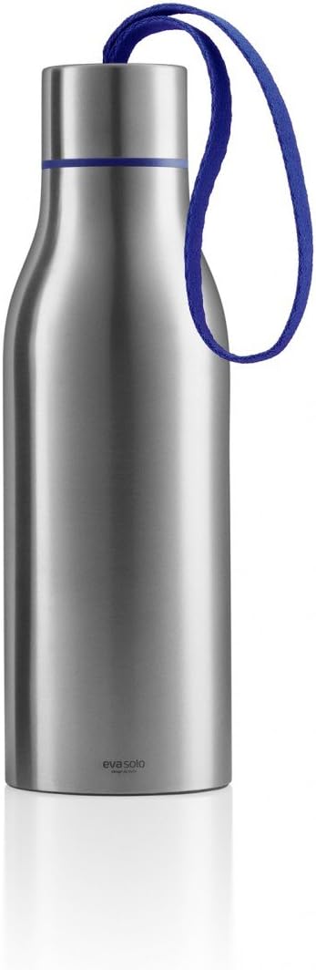 Eva Solo Thermal Travel Mug With Carrying Strap, Brushed Stainless Steel, 0.5 Liter