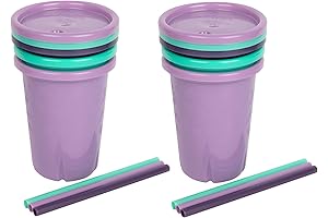 The First Years GreenGrown Reusable Take-and-Toss Spill-Proof Straw Cups