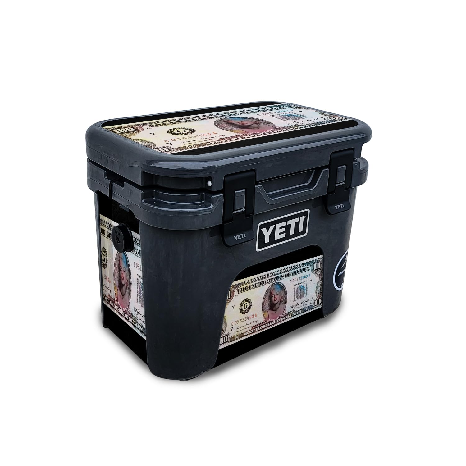 Skin Compatible with Yeti Roadie 15 Hard Cooler - Monroe Currency - Premium 3M Vinyl Protective Wrap Decal Cover - Easy to Apply | Crafted in The USA by MightySkins