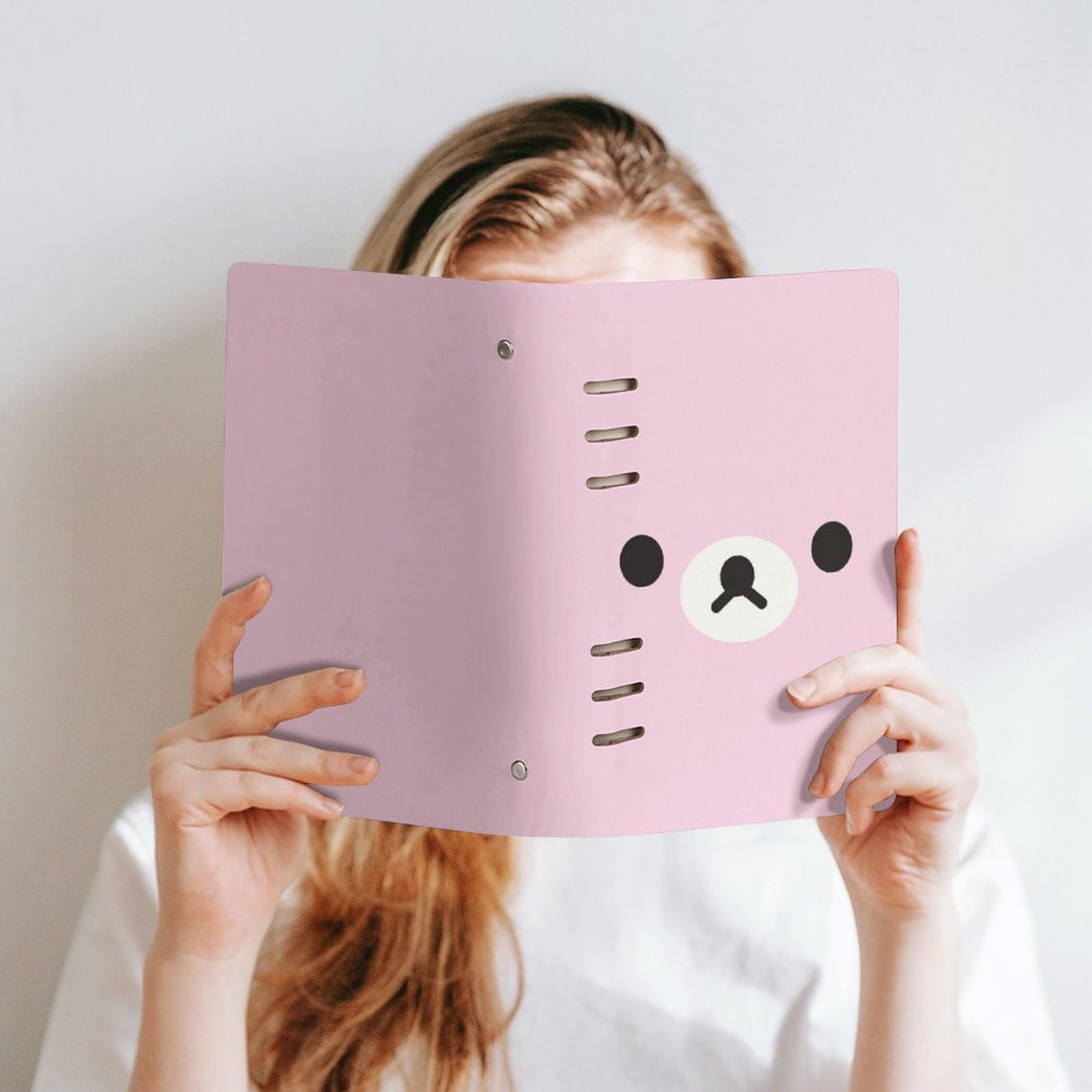 Amazon.co.jp: リラックマ(ピンク) ルーズリーフノート バインダー