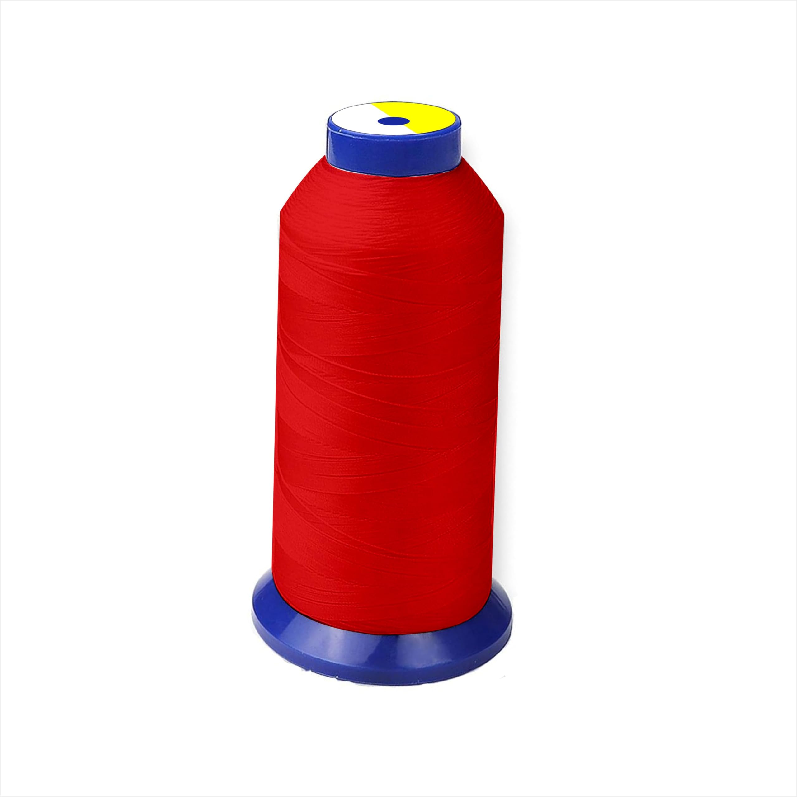 Boss poly® Upholstery Sewing Nylon Thread for Denim/Leather/Canvas/raxin/Bag/Jeans, seat, Mattress Stitching Thread for Domestic Industrial Purposes 450D/3 500 Meter (546Yards) (Red)