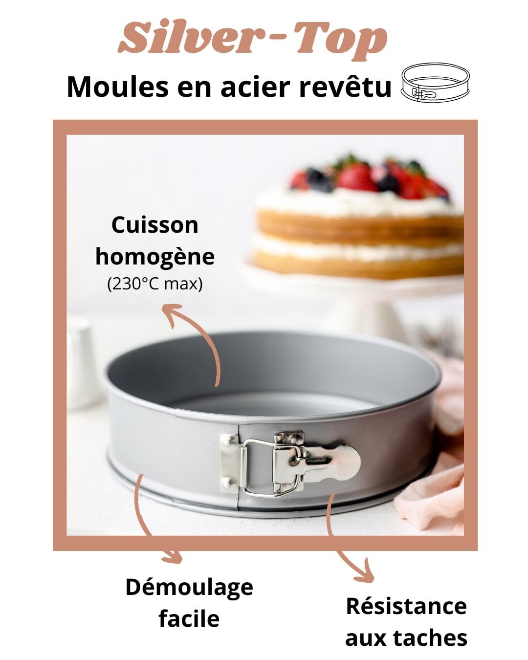 Patisse - Stampo con cerniera cm 28