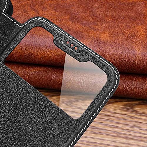 Housse folio iPhone SE 2022 bleu avec accès appels rapides et support - 3