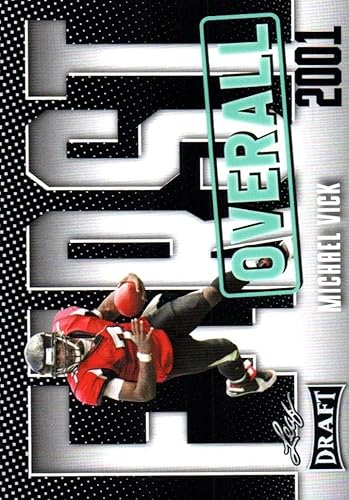 Miniatura 1 de Michael Vick Draft First Overall Special Insert Collectible Football Card - 2023 Leaf Draft Football Card #9 (Falcons)