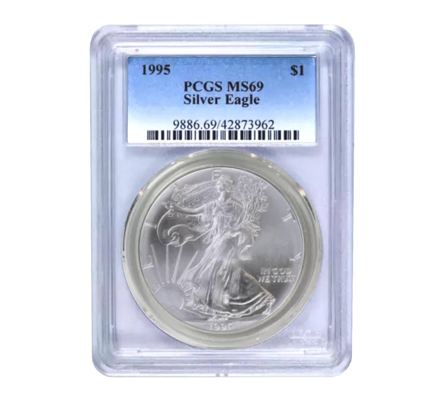 USA 1995 Silver Eagle Coin MS69 PCGS