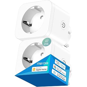 Meross Smart WiFi Socket with Current Measurement and Timer Switch Pack of