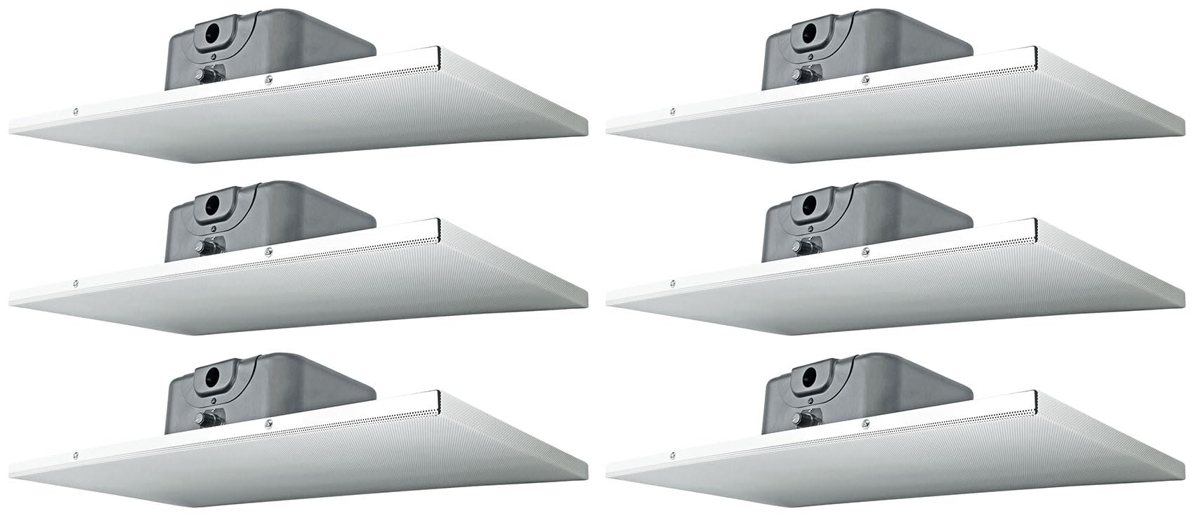 Rockville Bundle - 6 Items DCS6T 70V Commercial 2' X 1' Drop Ceiling Tile Speakers for Office
